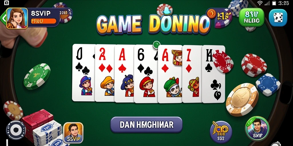 Tampilan gameplay seru dari game Domino 8SVIP.