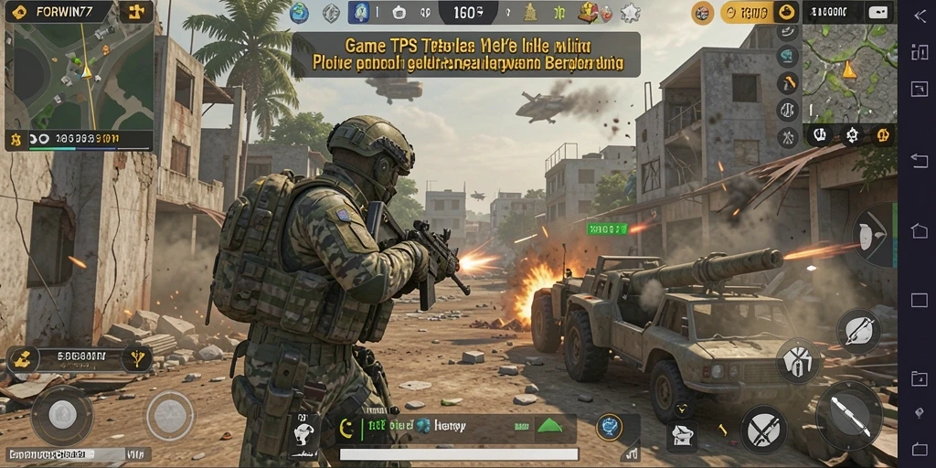 Screenshot dari gameplay seru di FORWIN77 menampilkan aksi bertempur yang mendebarkan.