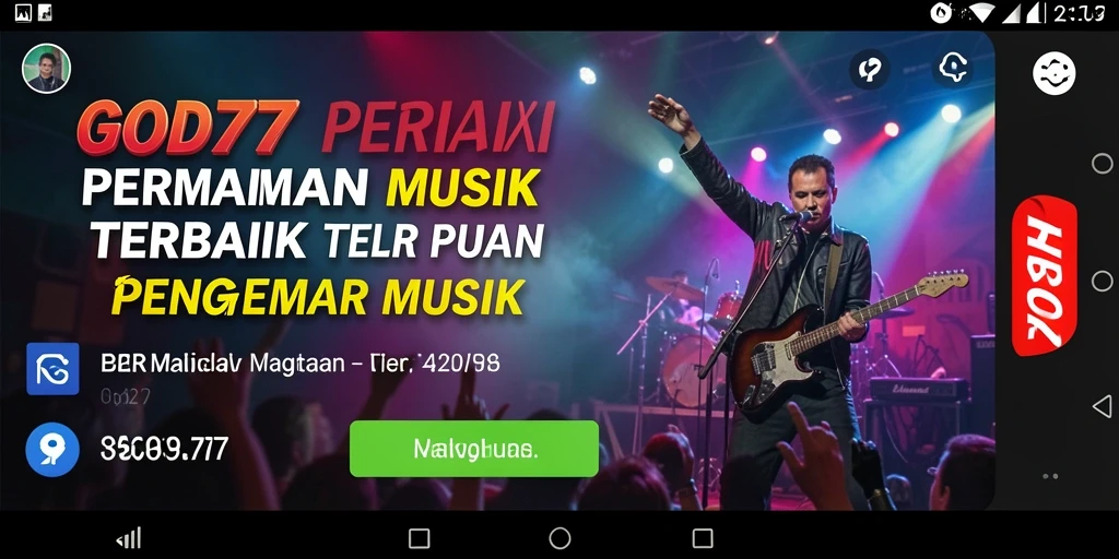 Tangkapan layar GOD77 menampilkan pengalaman bermain musik yang mendebarkan.