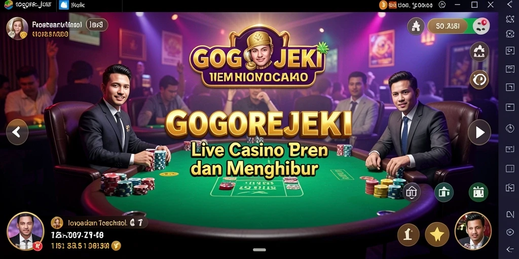 Tampilan permainan Live Casino yang seru dan interaktif di GOGOREJEKI.