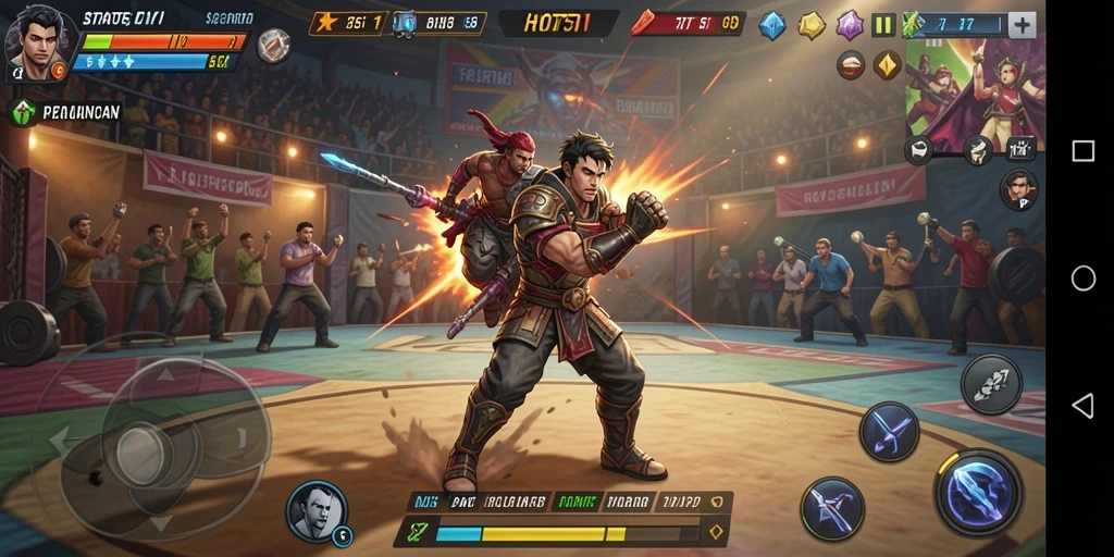 Tampilan gameplay HOT51 dengan aksi strategi yang mendalam.