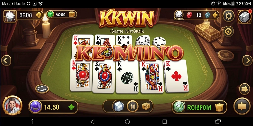 Screenshot gameplay KKWIN menampilkan momen menegangkan saat bertanding.