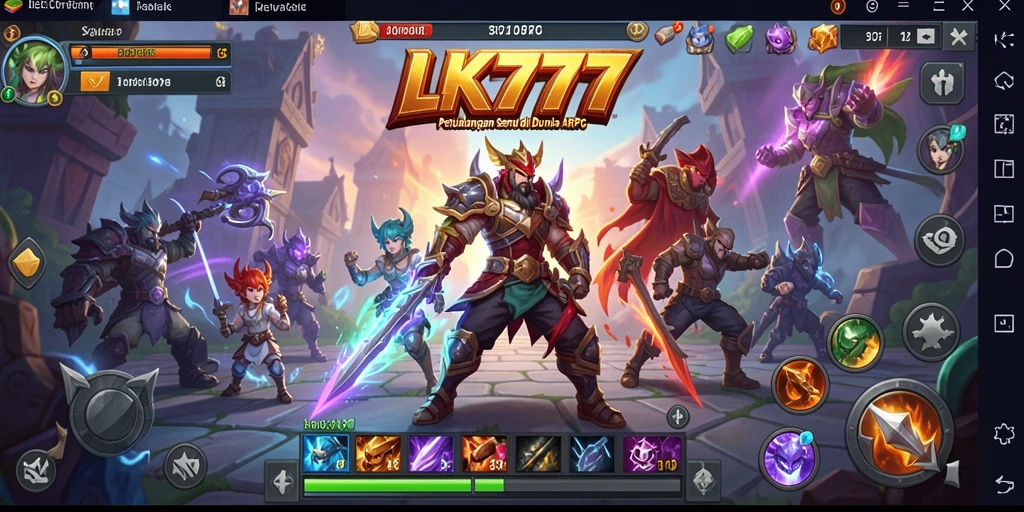 Tampilan gameplay epik dalam <strong>LK777</strong> dengan pertarungan yang intens.