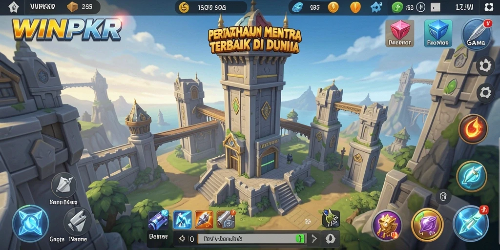 Gameplay menara pertahanan yang seru dan menarik dari WINPKR.