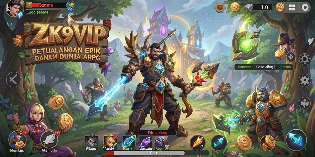 Tampilan gameplay seru di dunia fantasi ZK9VIP